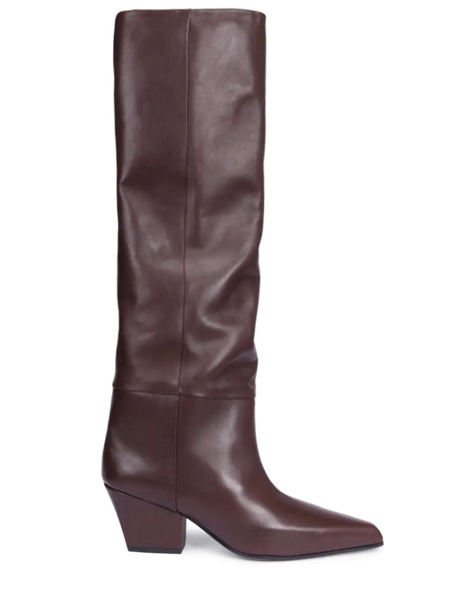 Сапоги кожаные