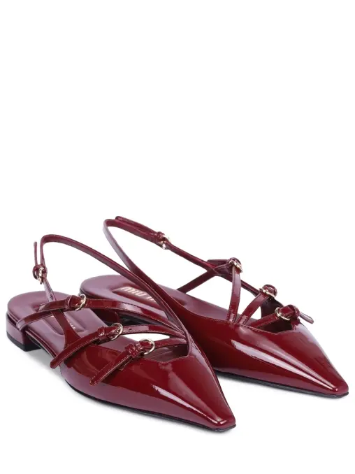 Слингбэки кожаные MIU MIU