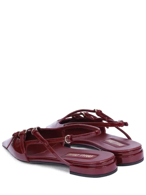 Слингбэки кожаные MIU MIU