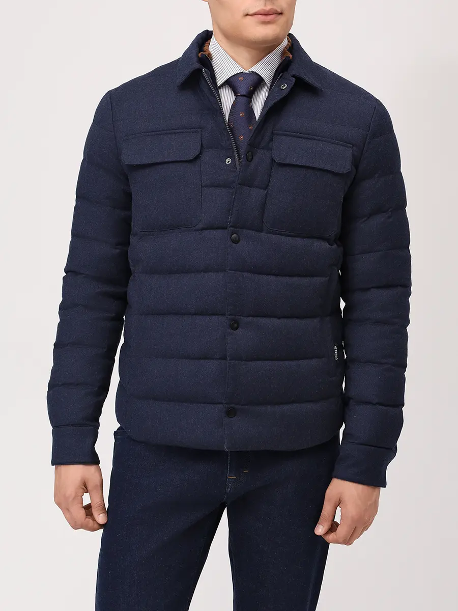 Пуховик шерстяной