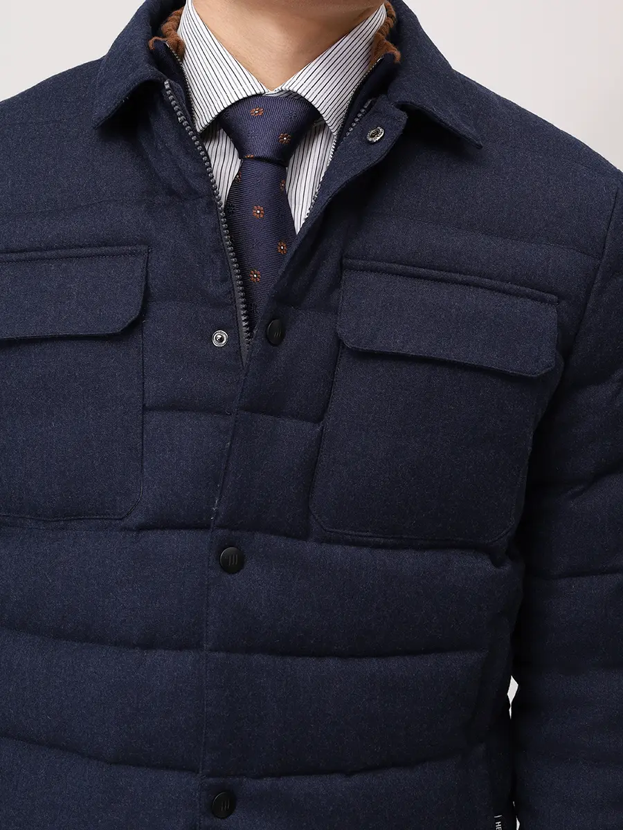 Пуховик шерстяной