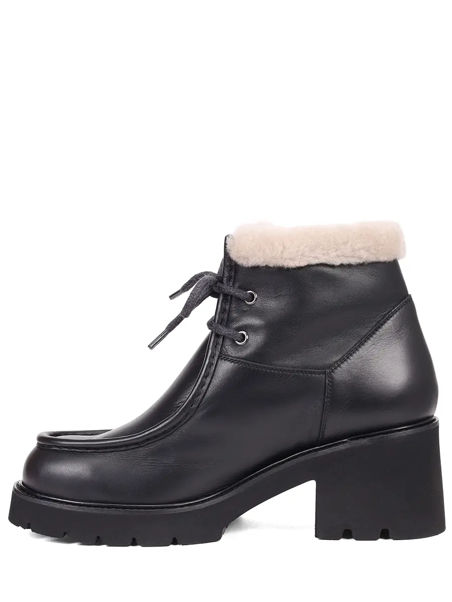 Ботинки кожаные на меху