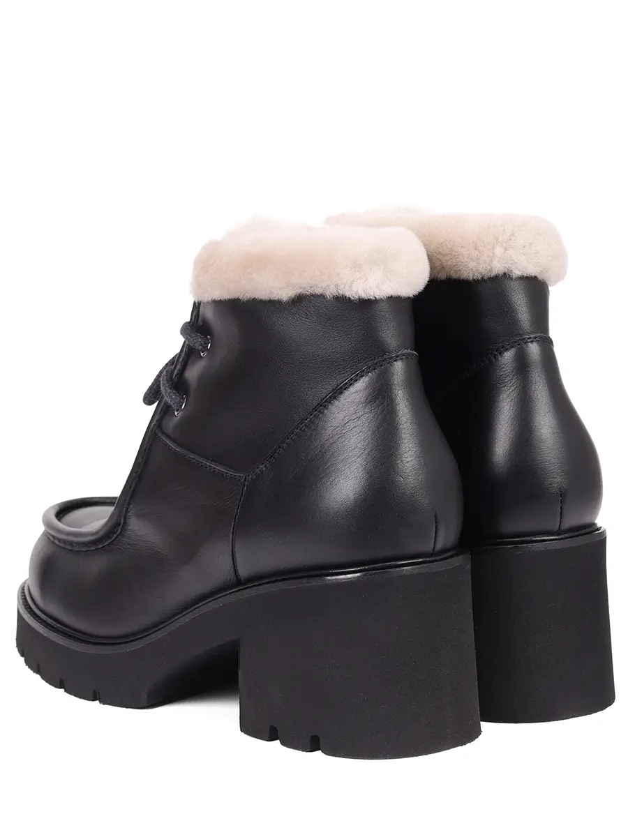 Ботинки кожаные на меху