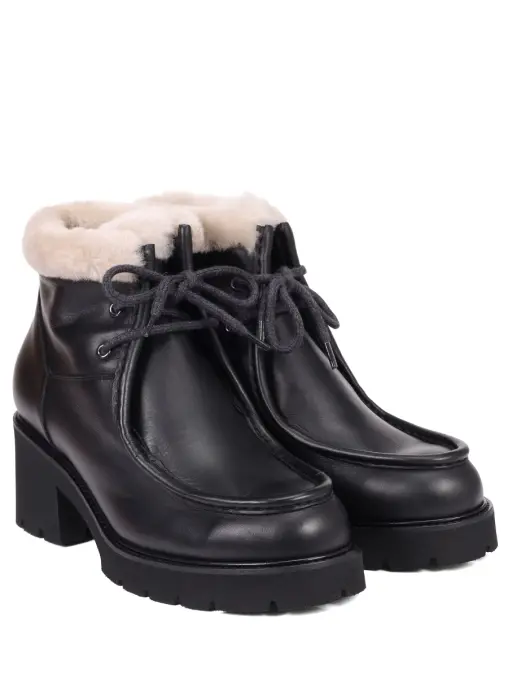 Ботинки кожаные на меху DOUCAL`S