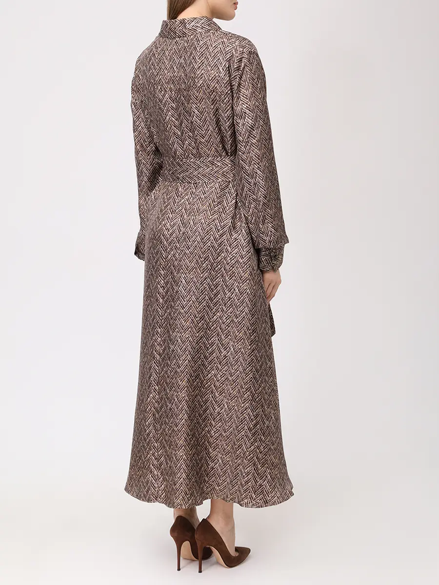 Платье шелковое