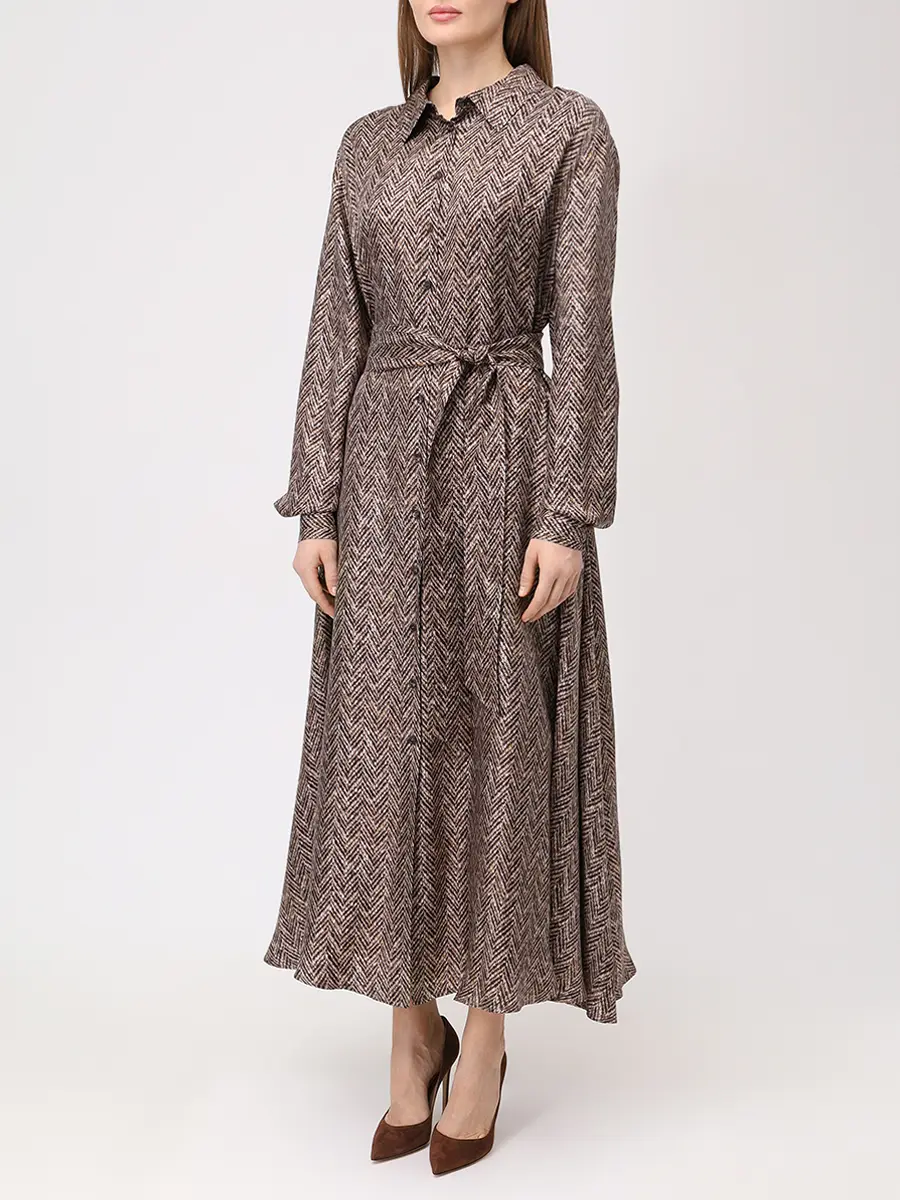 Платье шелковое