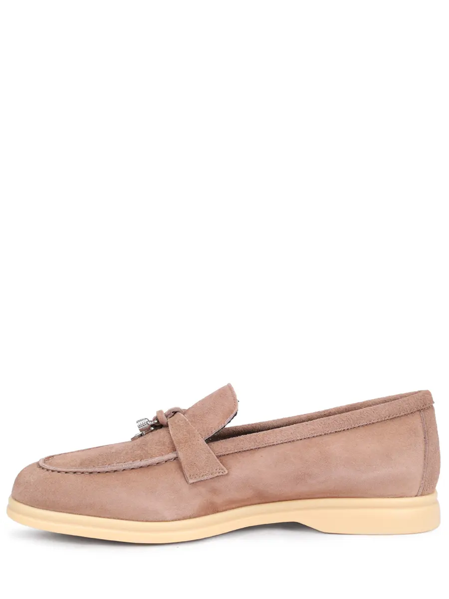 Лоферы замшевые на байке