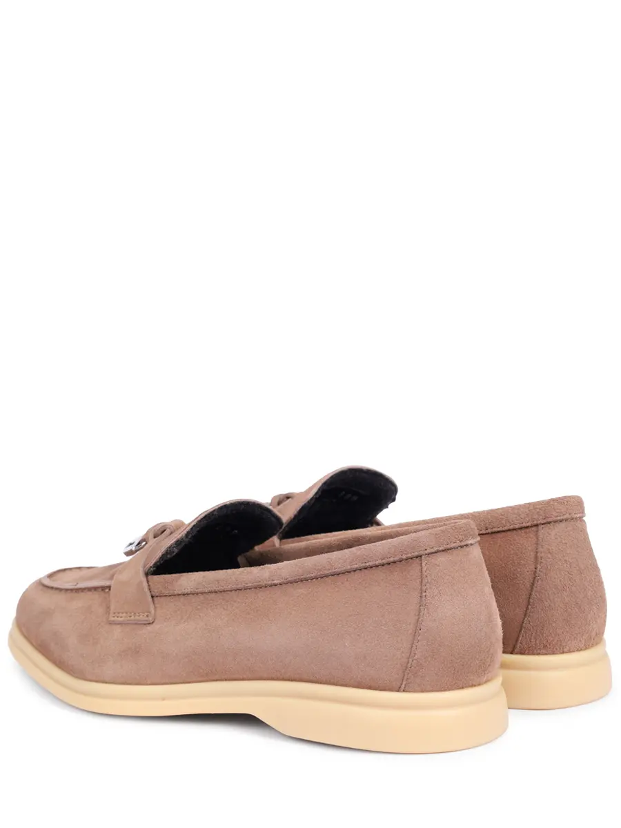 Лоферы замшевые на байке