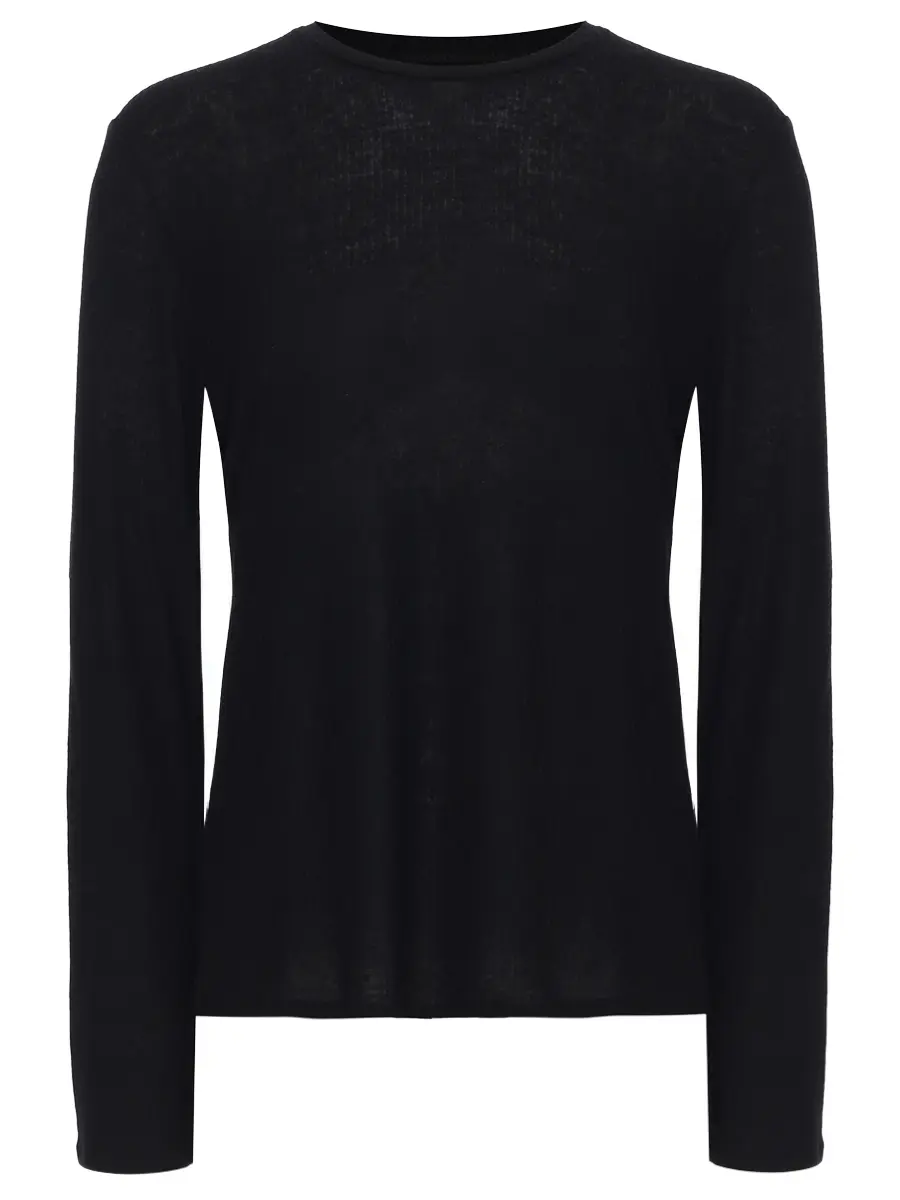 Лонгслив из вискозы и шерсти