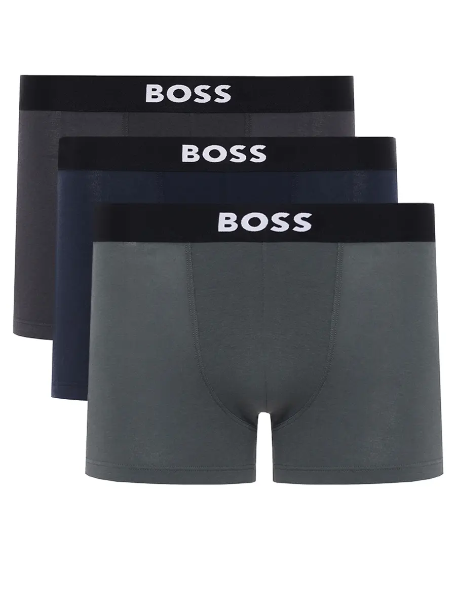Набор из трех хлопковых трусов-боксеров