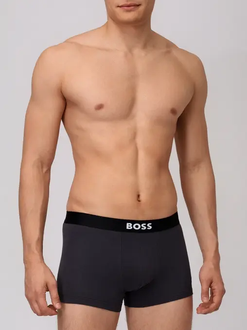 Набор из трех хлопковых трусов-боксеров BOSS