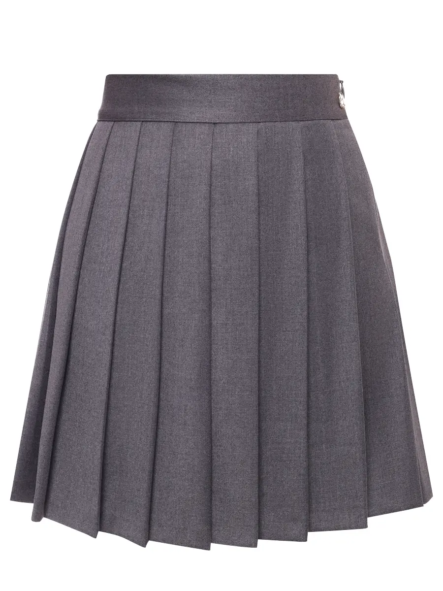 Юбка однотонная