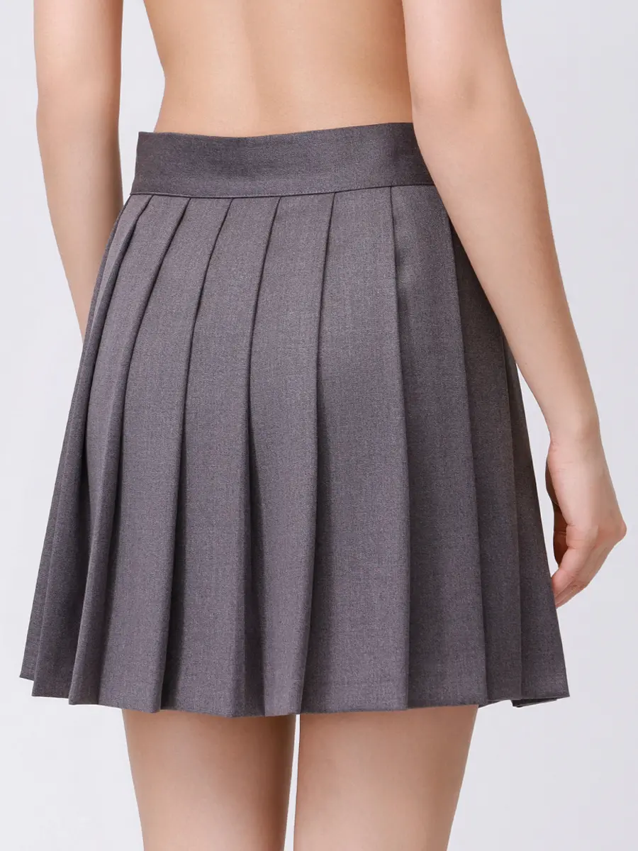 Юбка однотонная