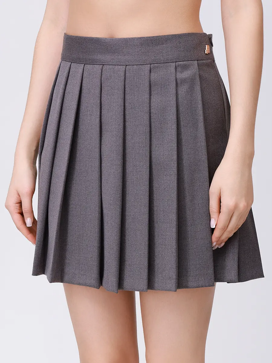 Юбка однотонная