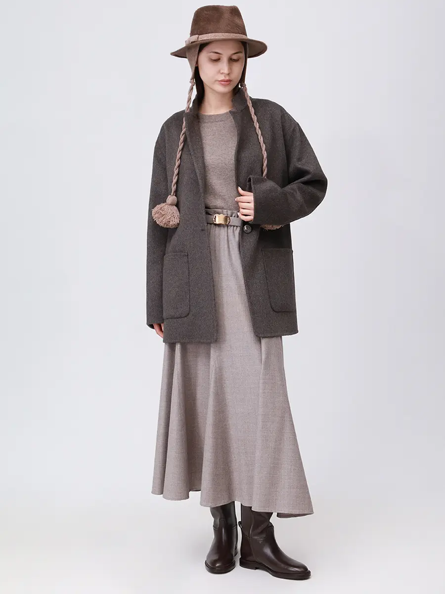 Полупальто кашемировое