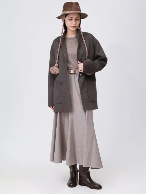 Полупальто кашемировое AGNONA