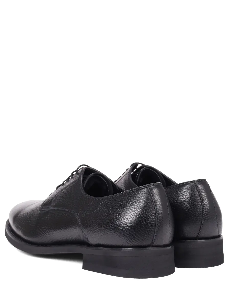 Дерби кожаные на меху