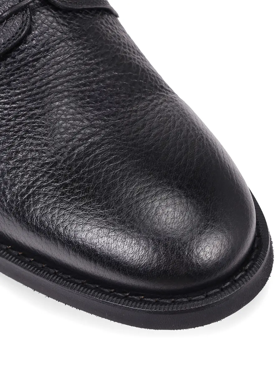 Дерби кожаные на меху