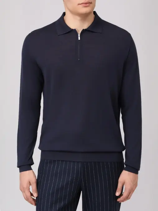 Поло шерстяное KITON