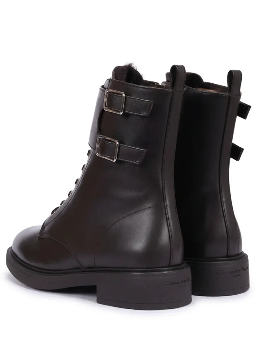 Ботинки кожаные на меху