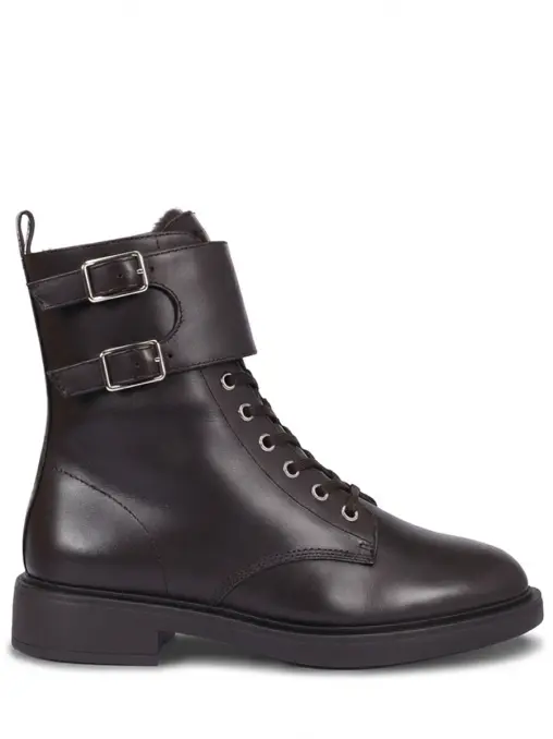 Ботинки кожаные на меху GIANVITO ROSSI