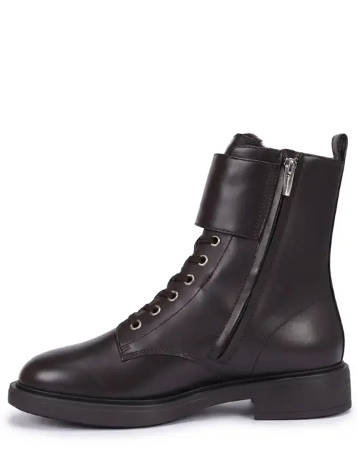 Ботинки кожаные на меху GIANVITO ROSSI