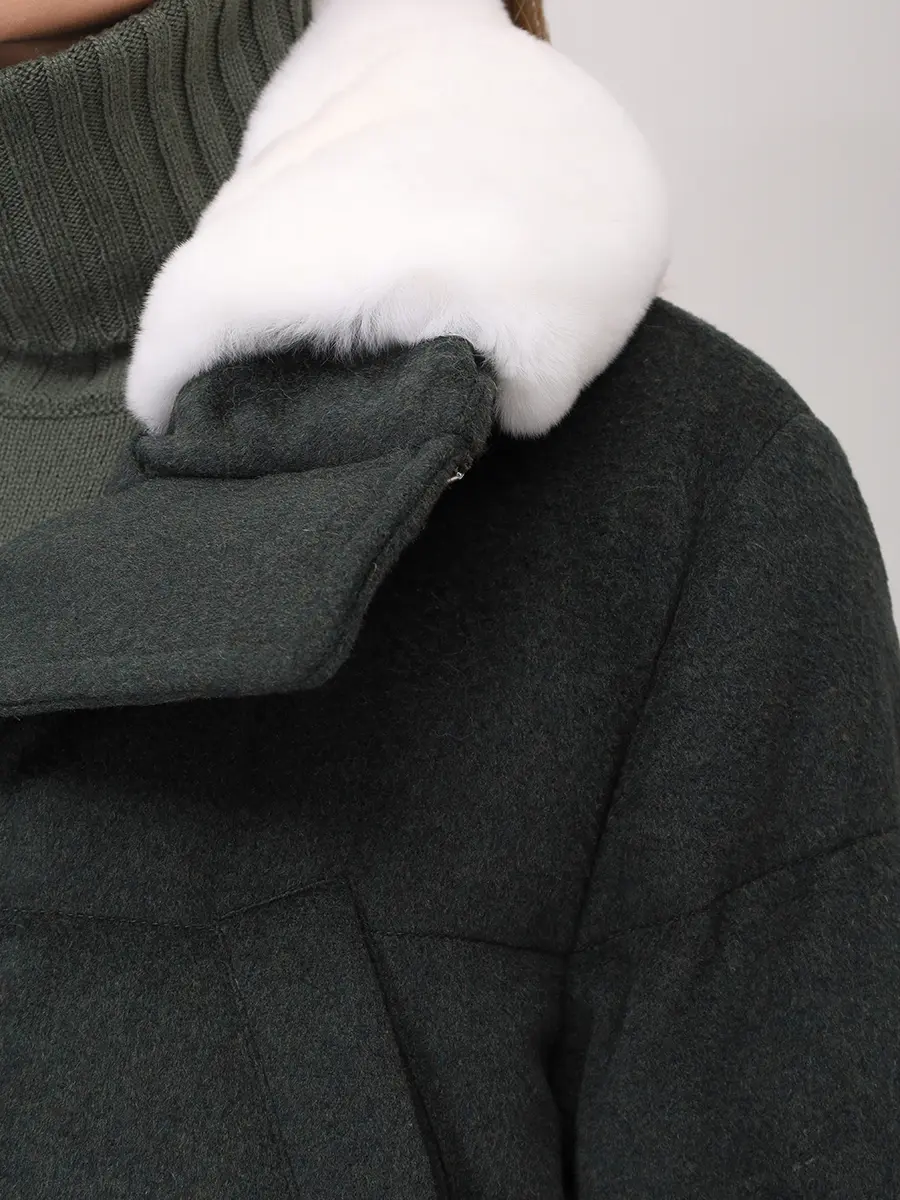 Пуховик кашемировый