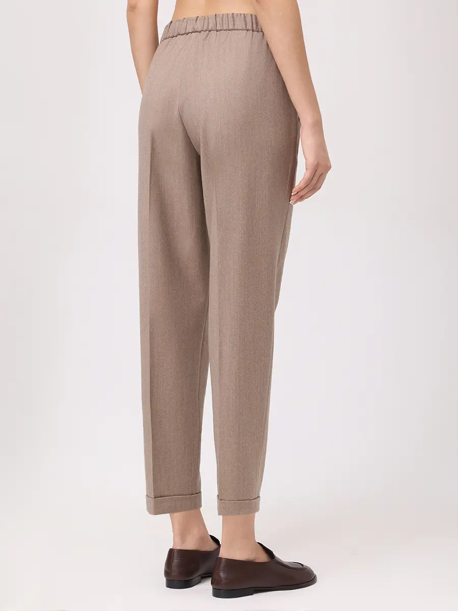 Брюки из шерсти и вискозы