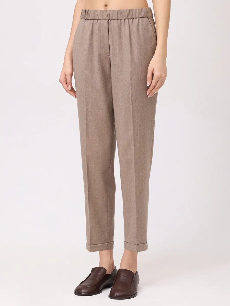 Брюки из шерсти и вискозы