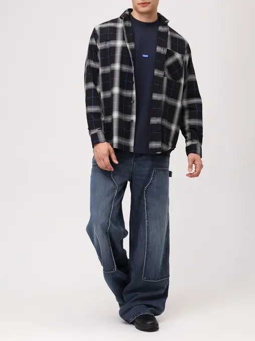 Рубашка Regular Fit хлопковая HUGO