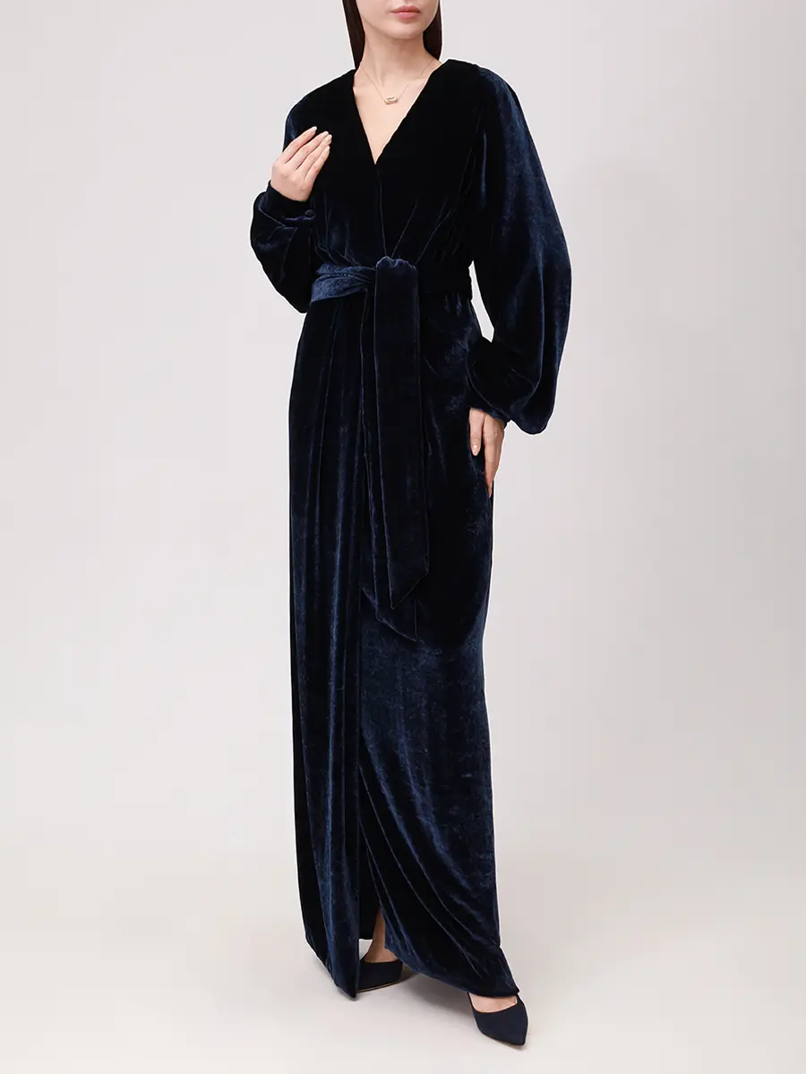 Платье бархатное