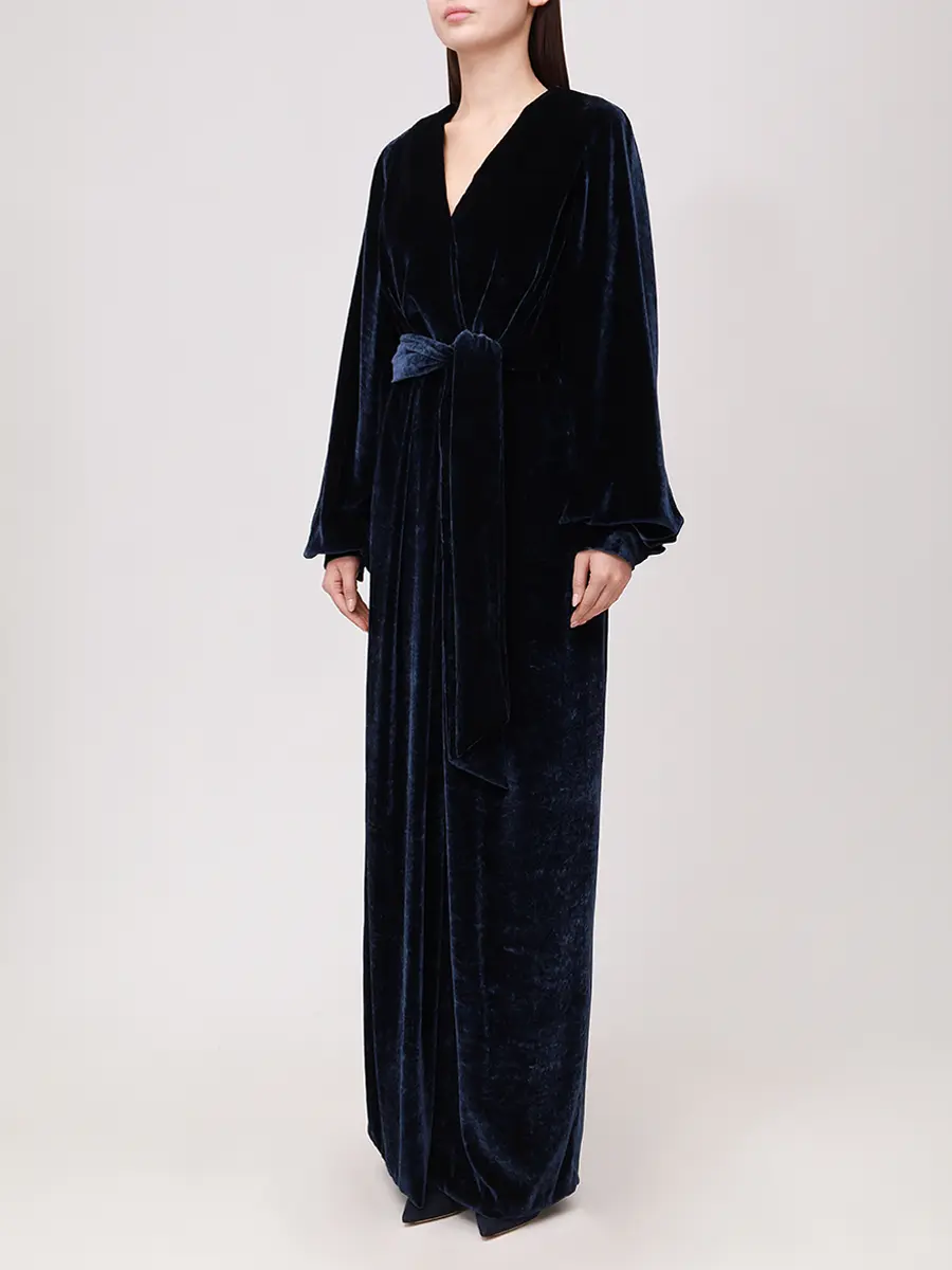 Платье бархатное