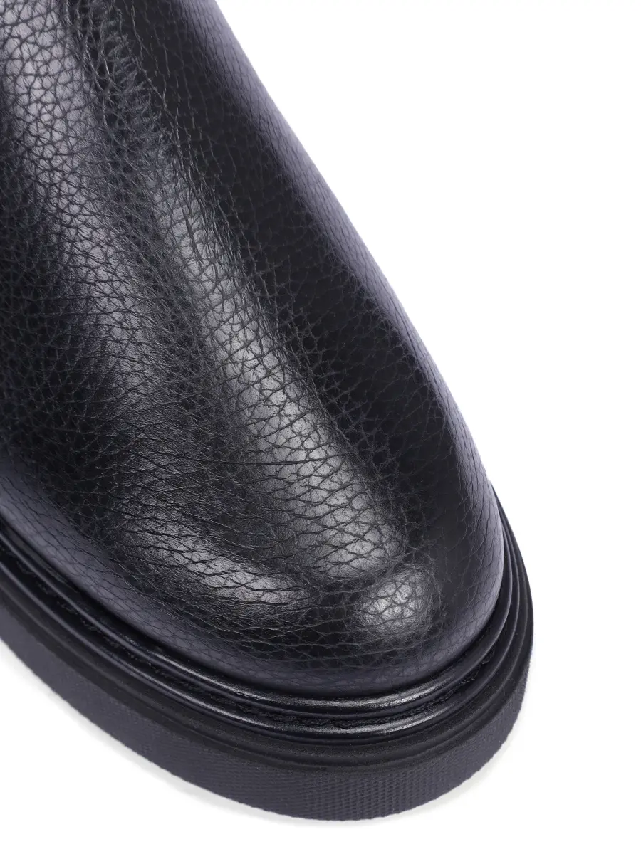 Ботинки кожаные на меху