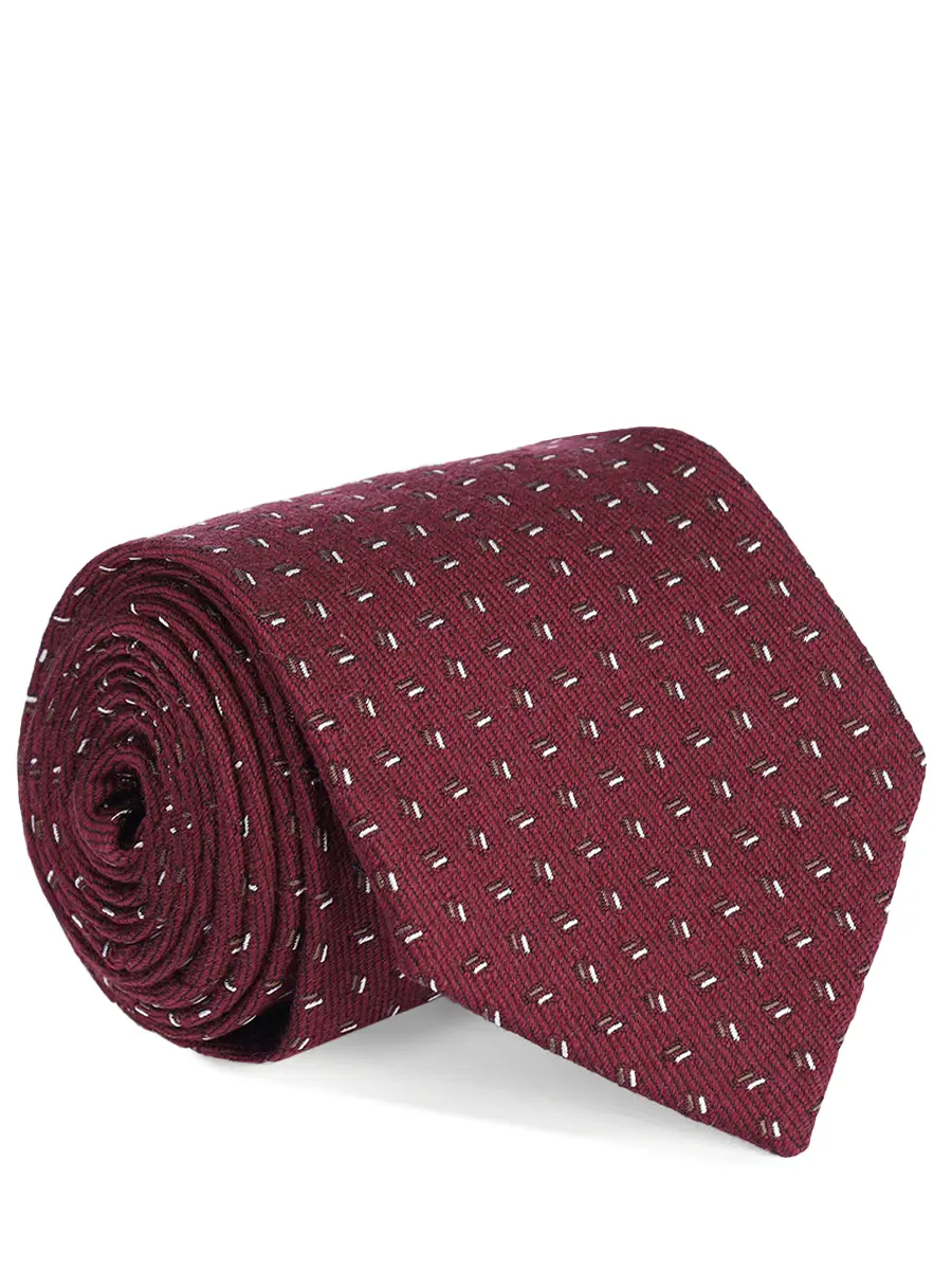 Галстук из шелка и шерсти