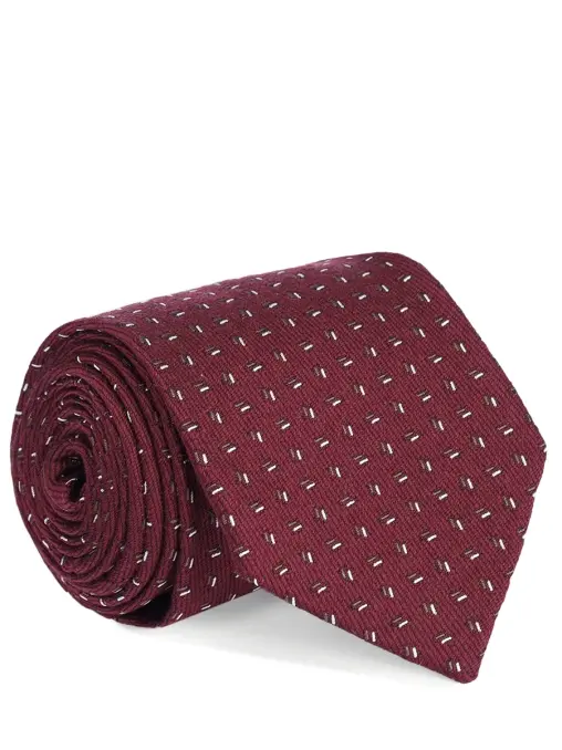 Галстук из шелка и шерсти CESARE ATTOLINI