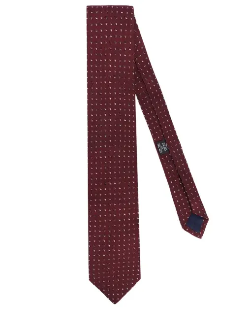 Галстук из шелка и шерсти CESARE ATTOLINI