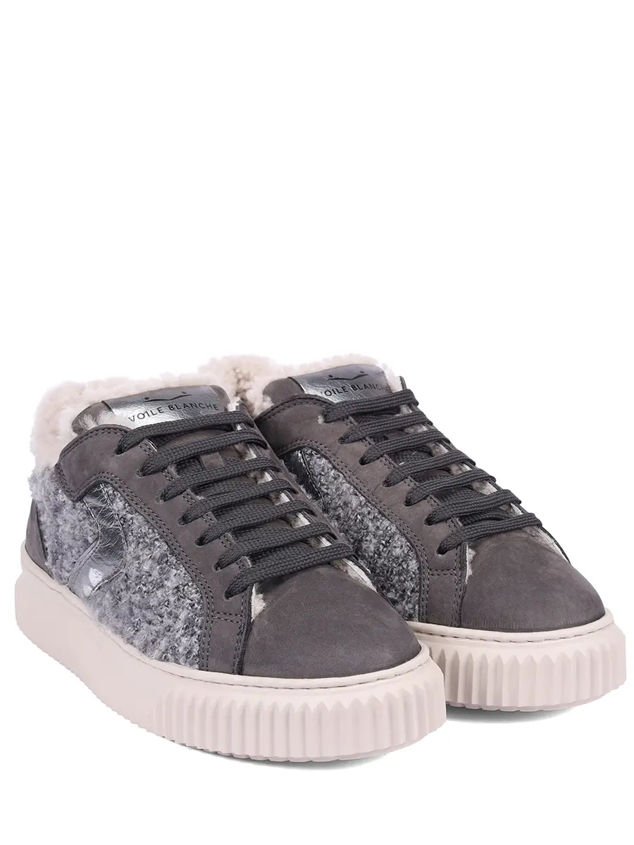 Кеды комбинированные на меху