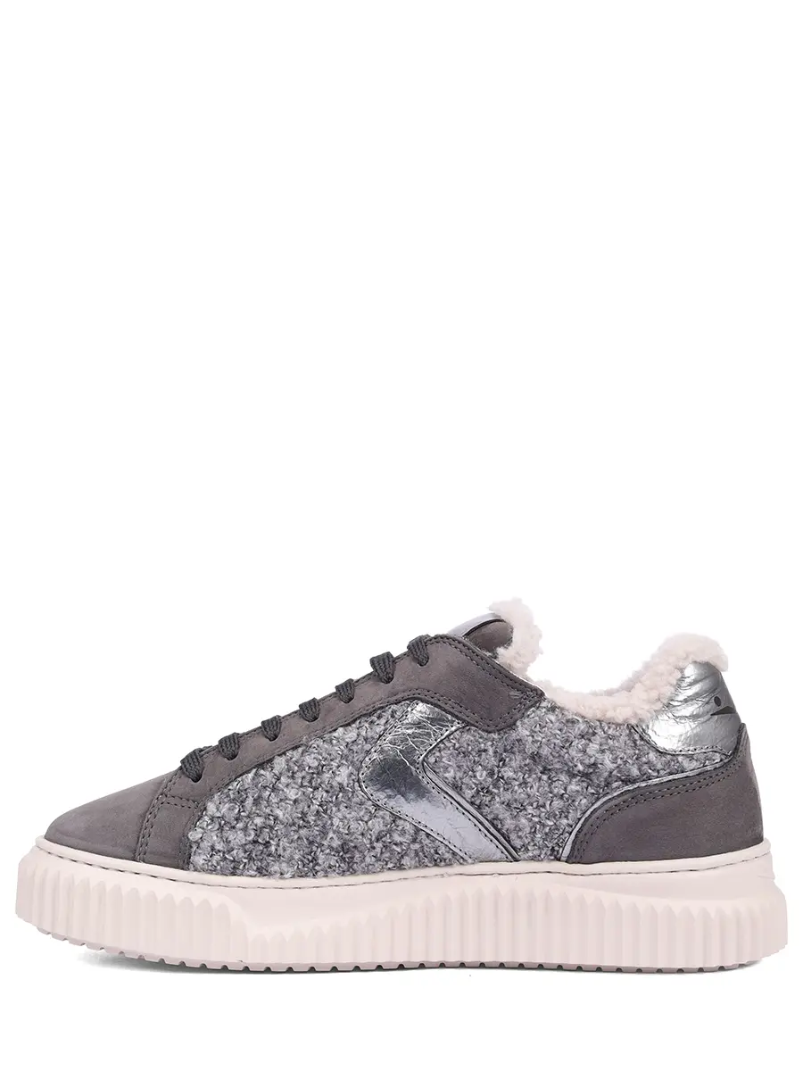 Кеды комбинированные на меху