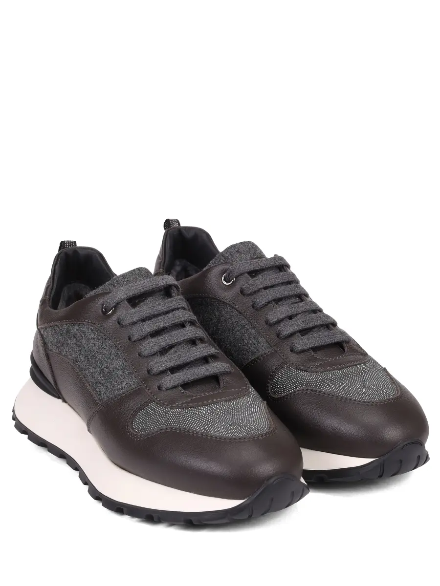 Кроссовки комбинированные на меху