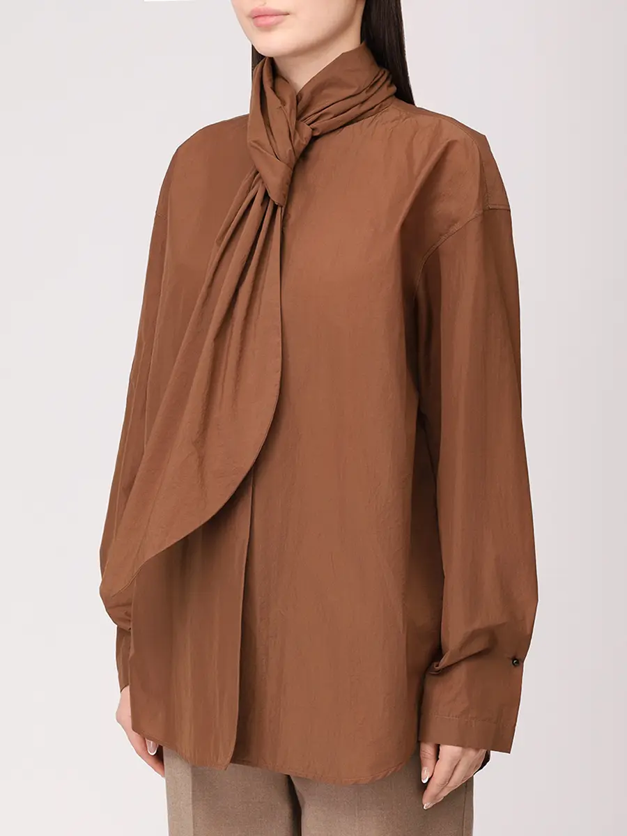 Блуза однотонная