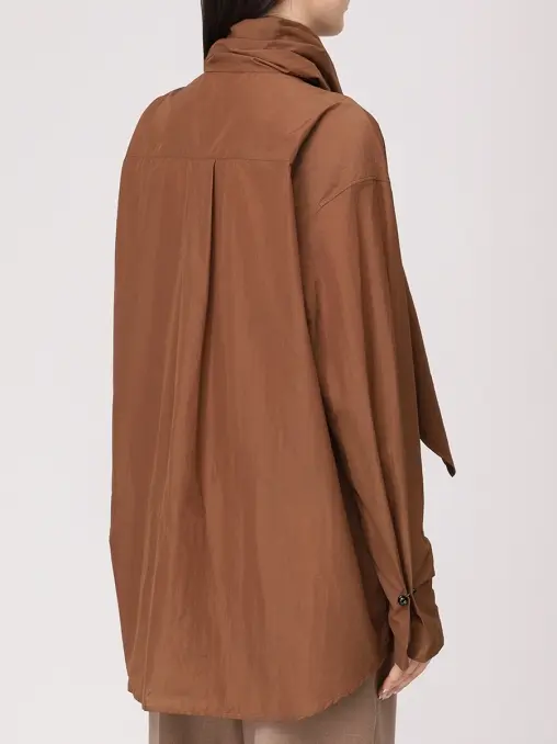 Блуза однотонная ALBERTA FERRETTI