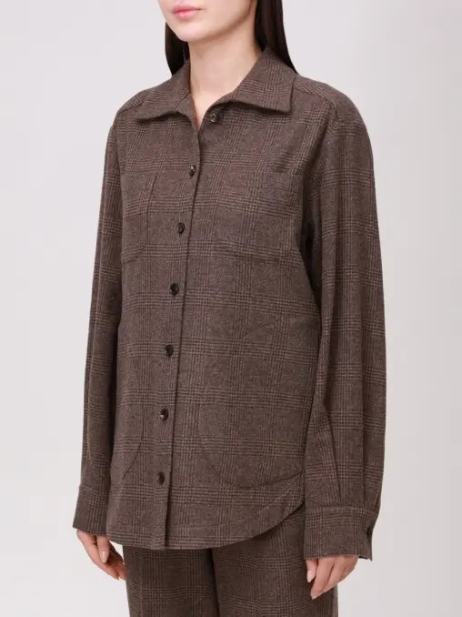 Рубашка шерстяная KITON