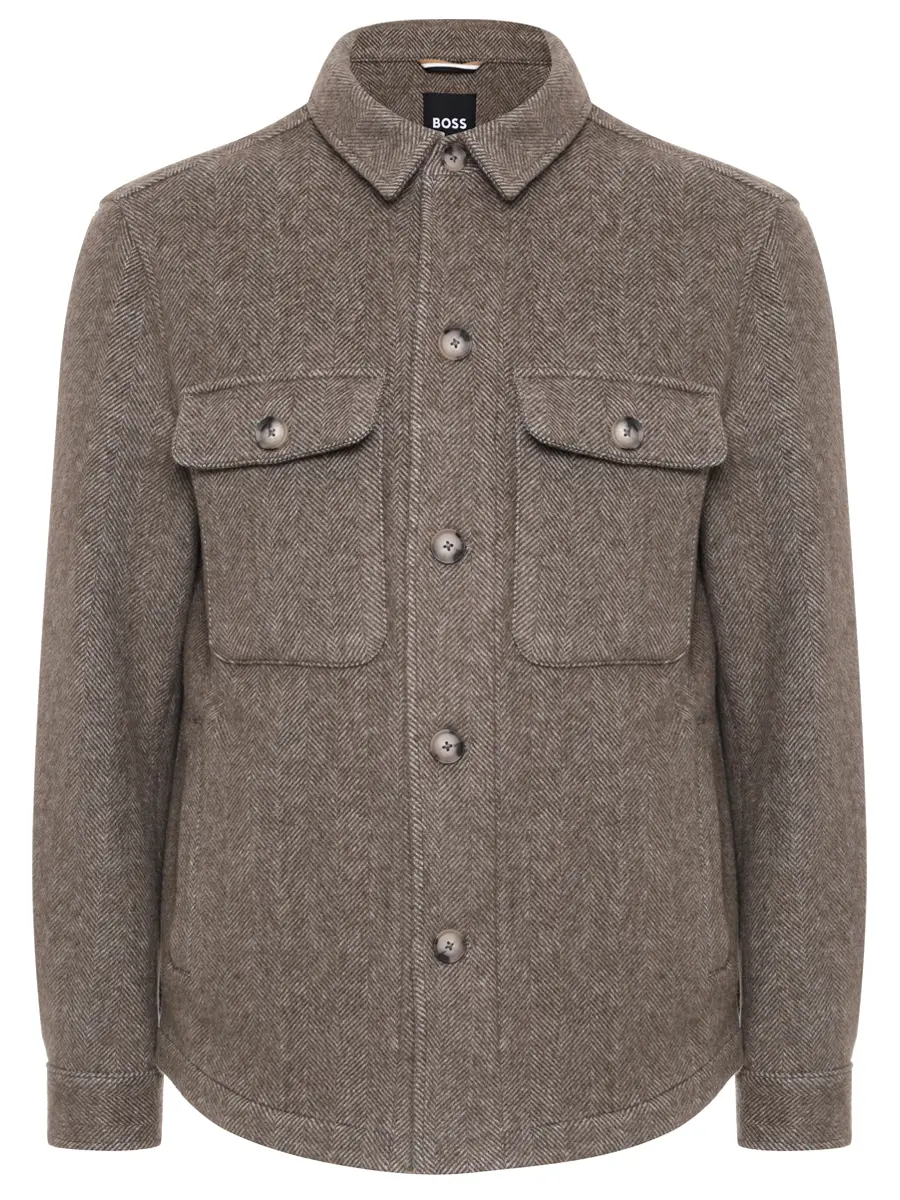 Рубашка Relaxed Fit из шерсти и лиоцелла