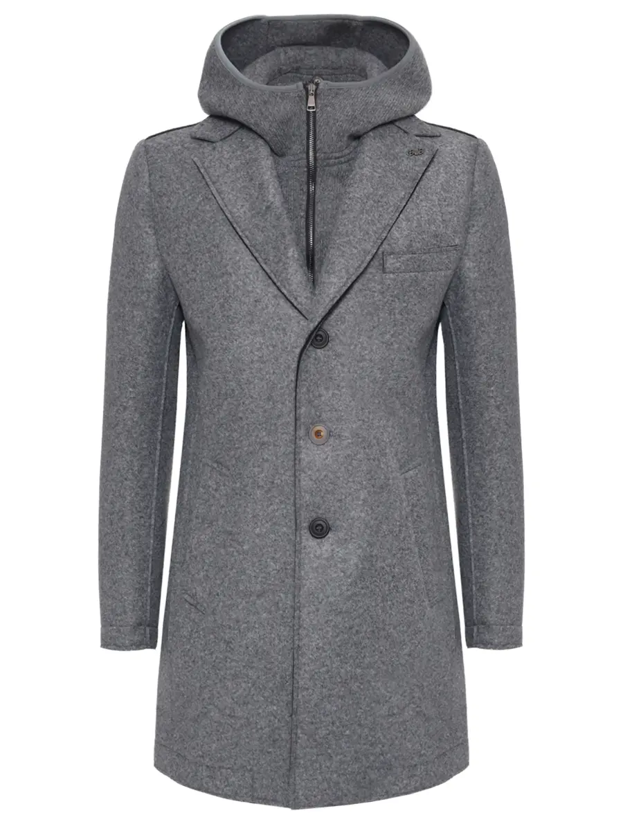 Пальто однотонное