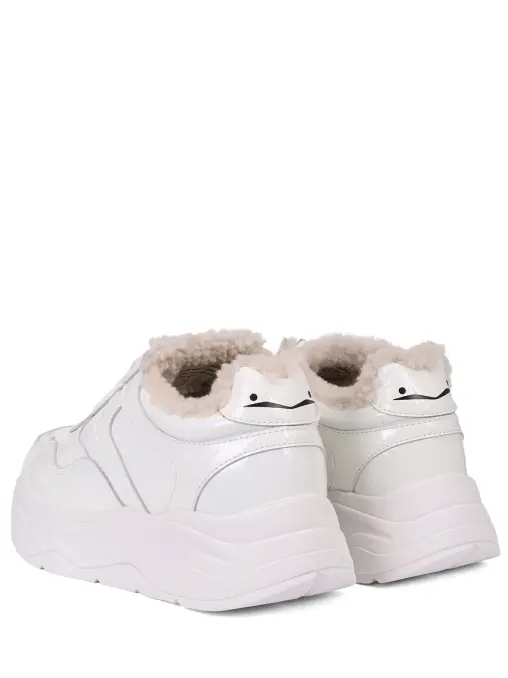 Кроссовки кожаные на меху VOILE BLANCHE