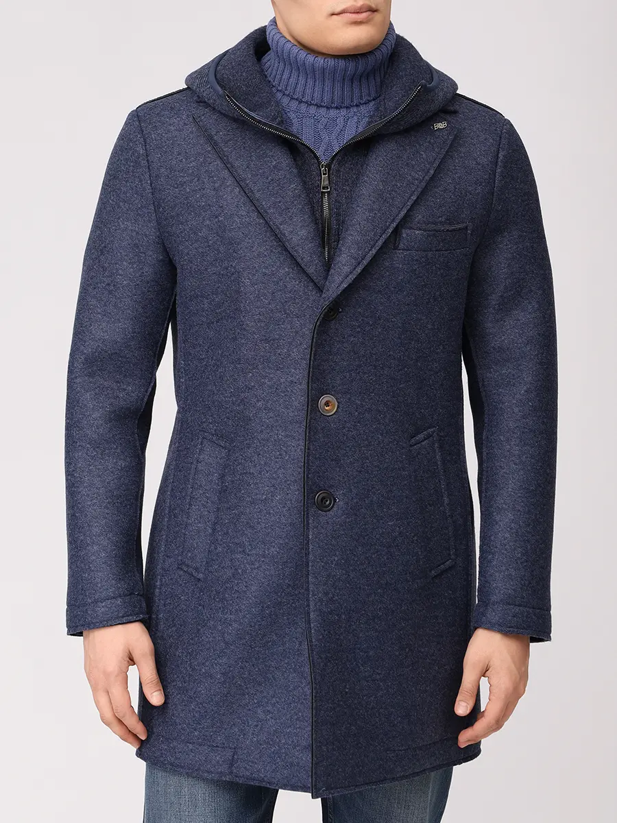 Пальто однотонное