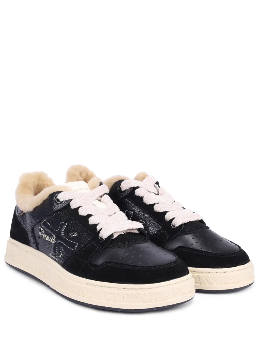 Кеды комбинированные на меху