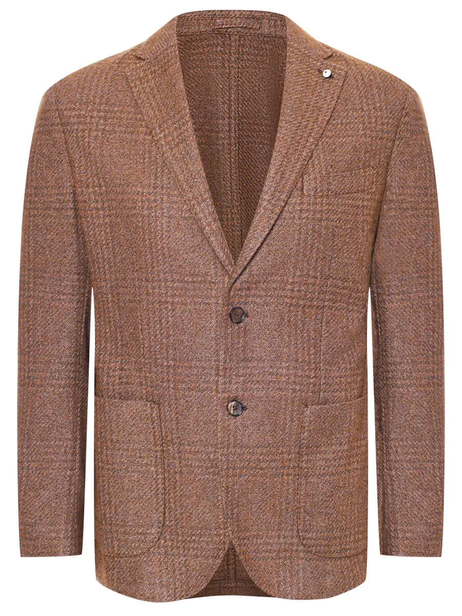 Пиджак из шерсти и хлопка
