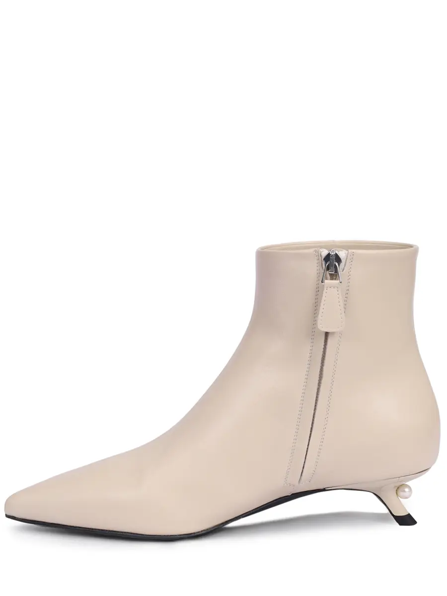 Ботильоны кожаные