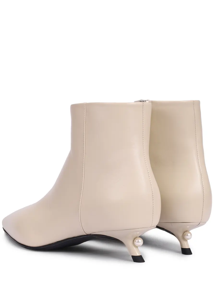 Ботильоны кожаные